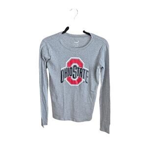 GEN2 Ohio State Buckeyes Gray Long Sleeve Shirt Womens Size Large NWT